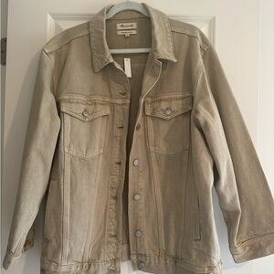 Madewell Oversized Trucker Women’s Denim Jacket Sz L! BRAND NEW WITH TAGS!